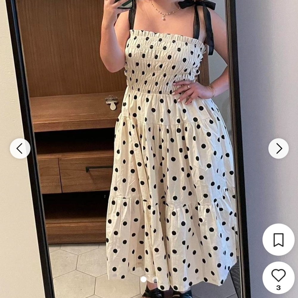 Polka Dot Midi Dress